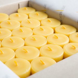 Beeswax tealight candles